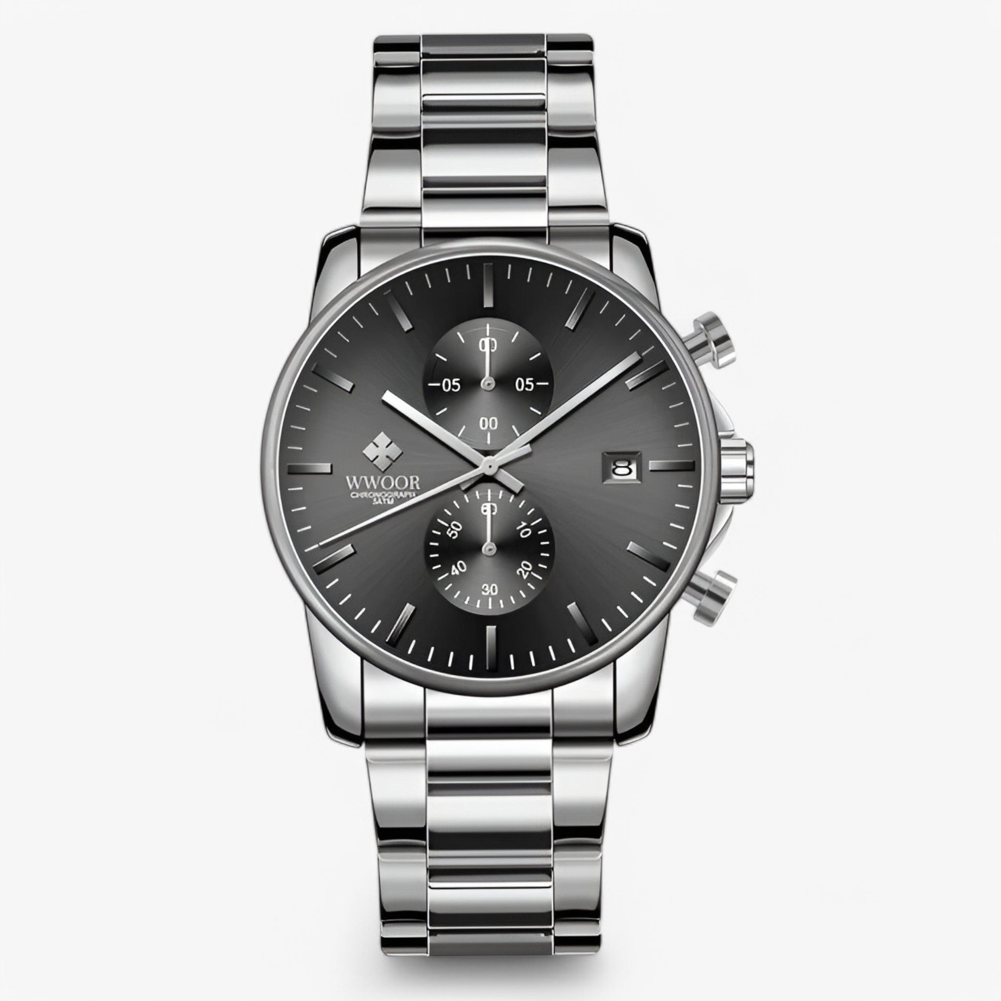 Nico | Orologio Cronografo Business di Lusso - Bianco nero - - Concept Palermo