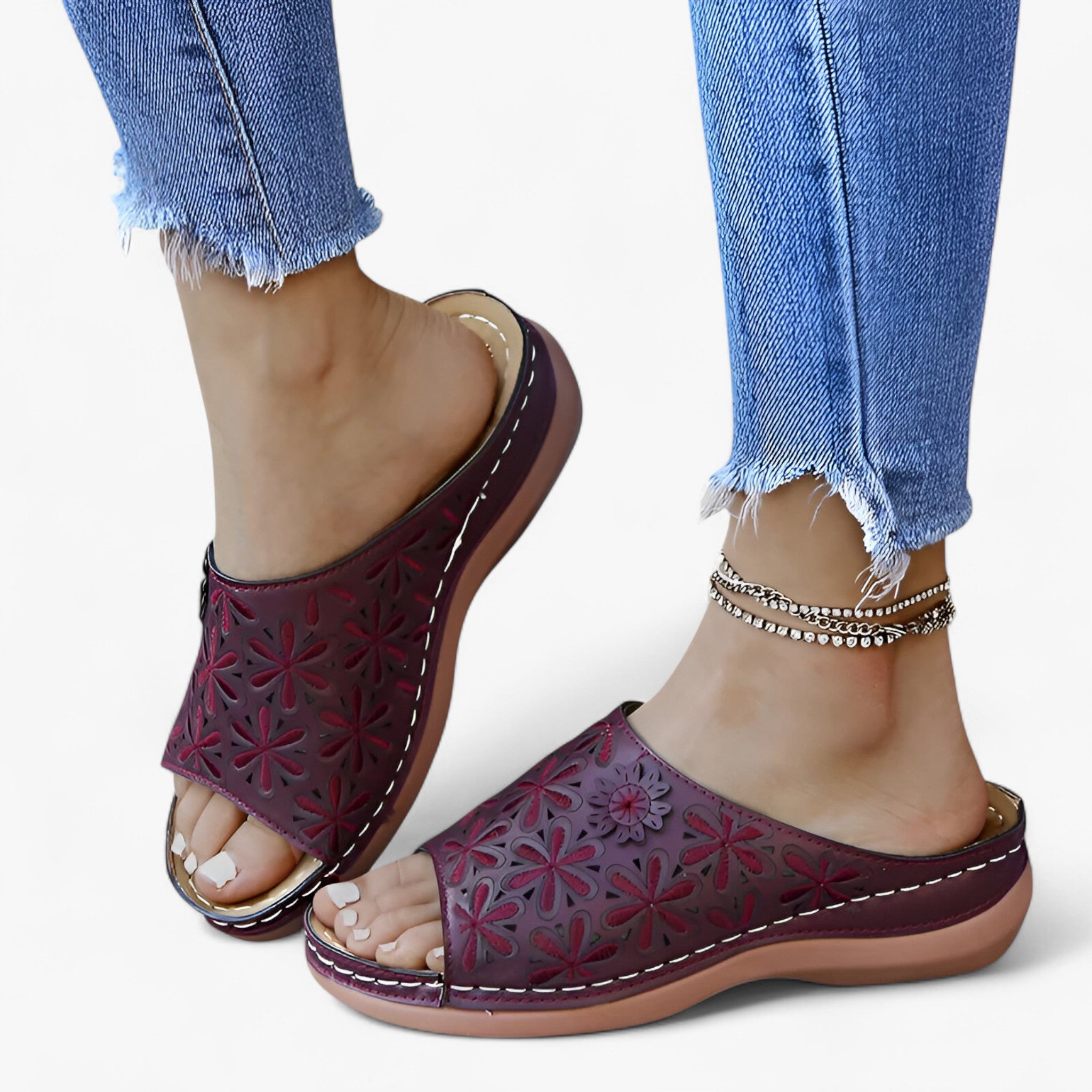 Ianne | Sandali fioriti – Eleganti e comodi
