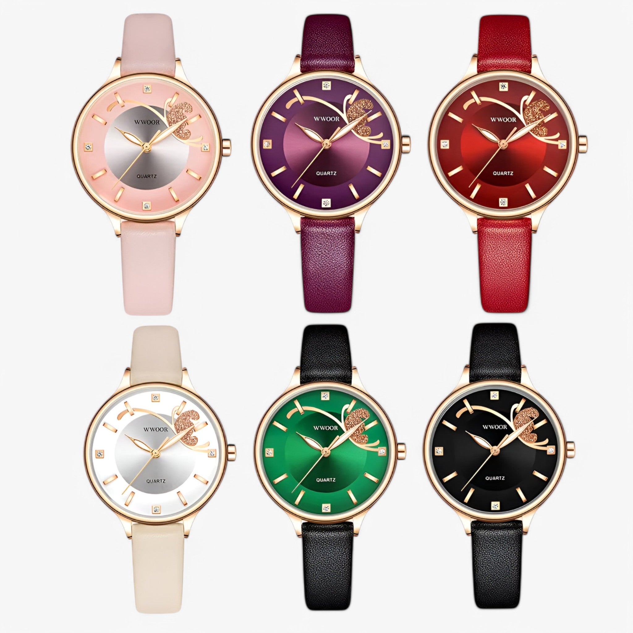 Vivian | Orologio di lusso al quarzo in pelle bianca - - watch for women - Concept Palermo