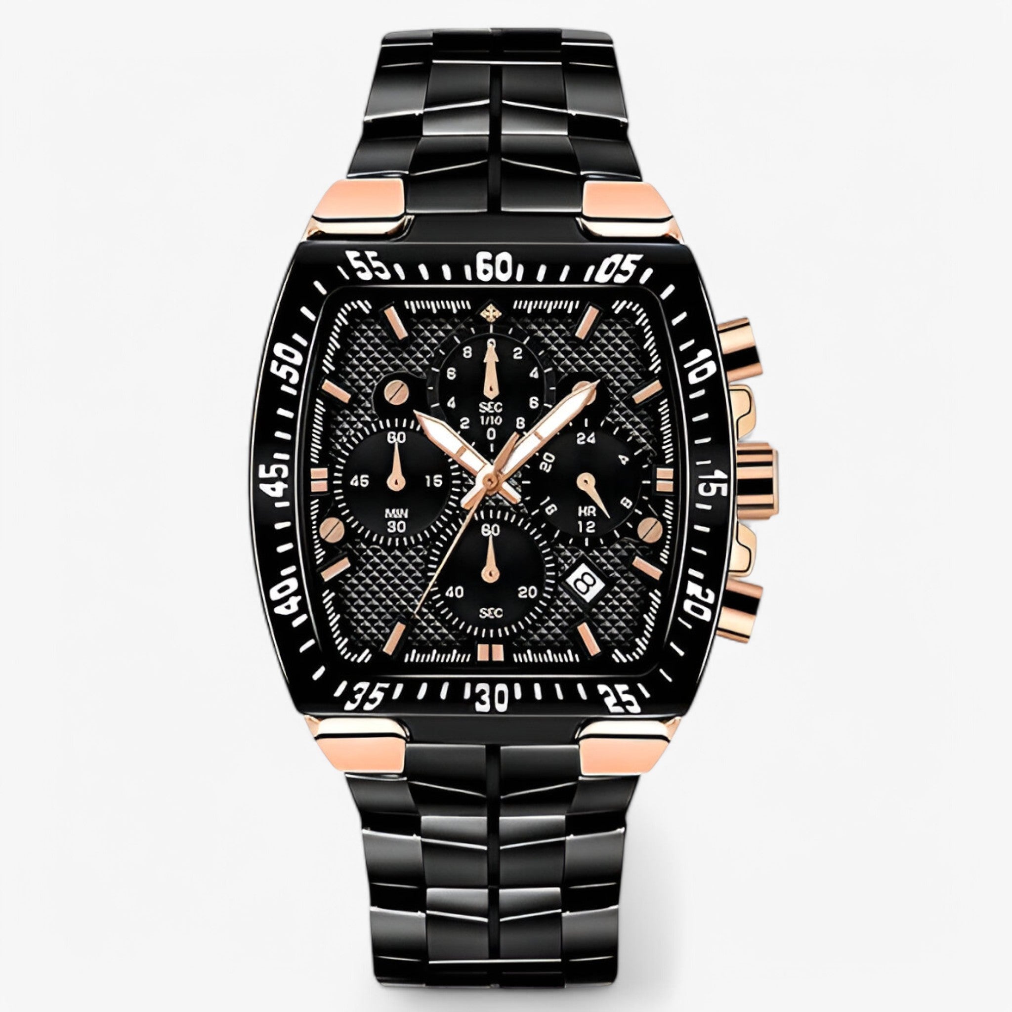Bruno | Orologio Militare di Lusso - rosa nero - - Concept Palermo