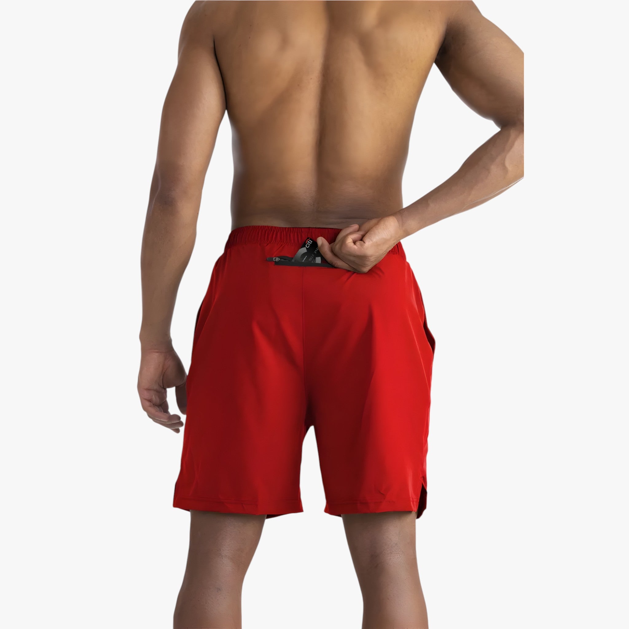 Pantaloncini Axel | Taglio Sportivo – Leggeri, Regolabili e Perfetti per la Vita Urbana - Rosso - Axel Shorts Pantaloncini Estivi Pantaloncini Sportivi Pantaloncini Uomo Streetwear Vita Regolabile - Concept Palermo