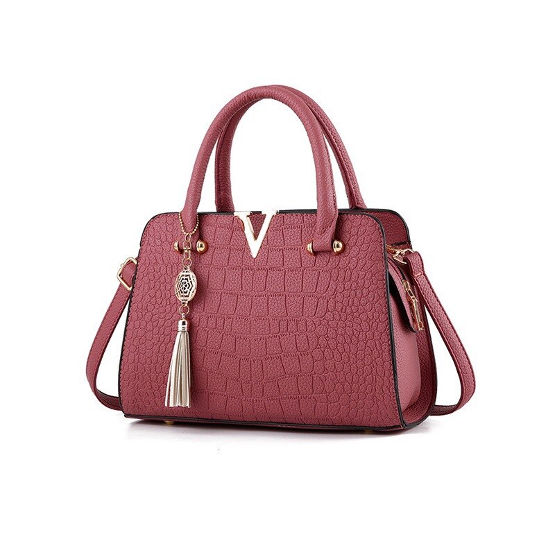 Borsa in pelle di coccodrillo - Rosa chiaro - Bags handbags Women's handbags - Concept Palermo