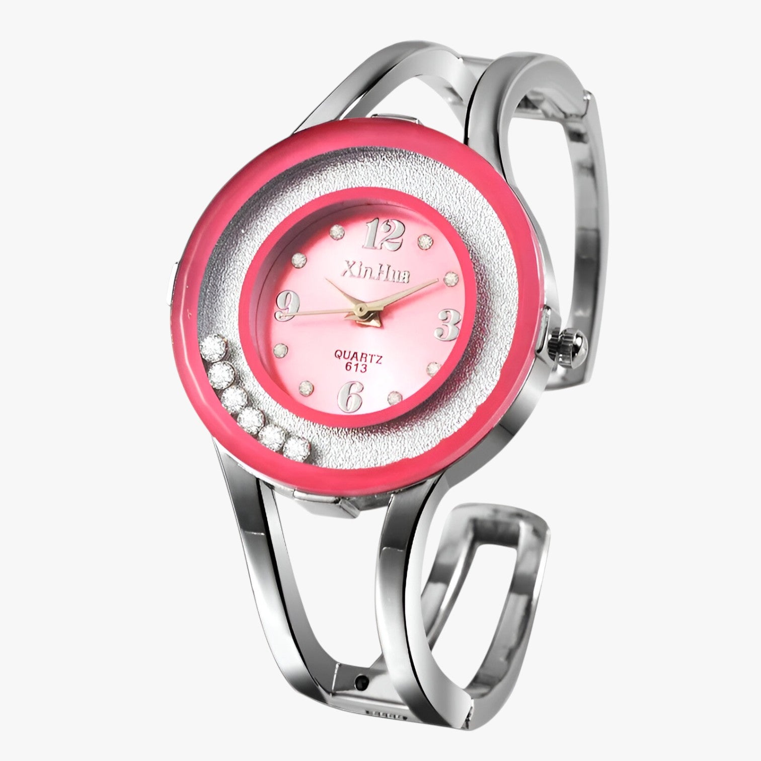 Amaia | Elegante orologio con bracciale in cristallo - Rosa - female watch ladies watch watch watch for women watches - Concept Palermo