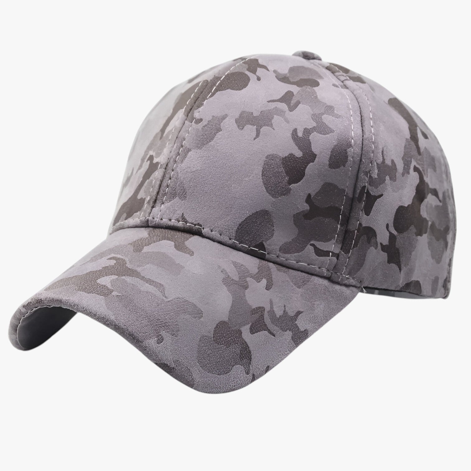 Carson | Elegante e comodo – Cappellino da baseball in suede camouflage per ogni look - grigio Regolabile - Baseball caps caps mens accessory mens cap - Concept Palermo
