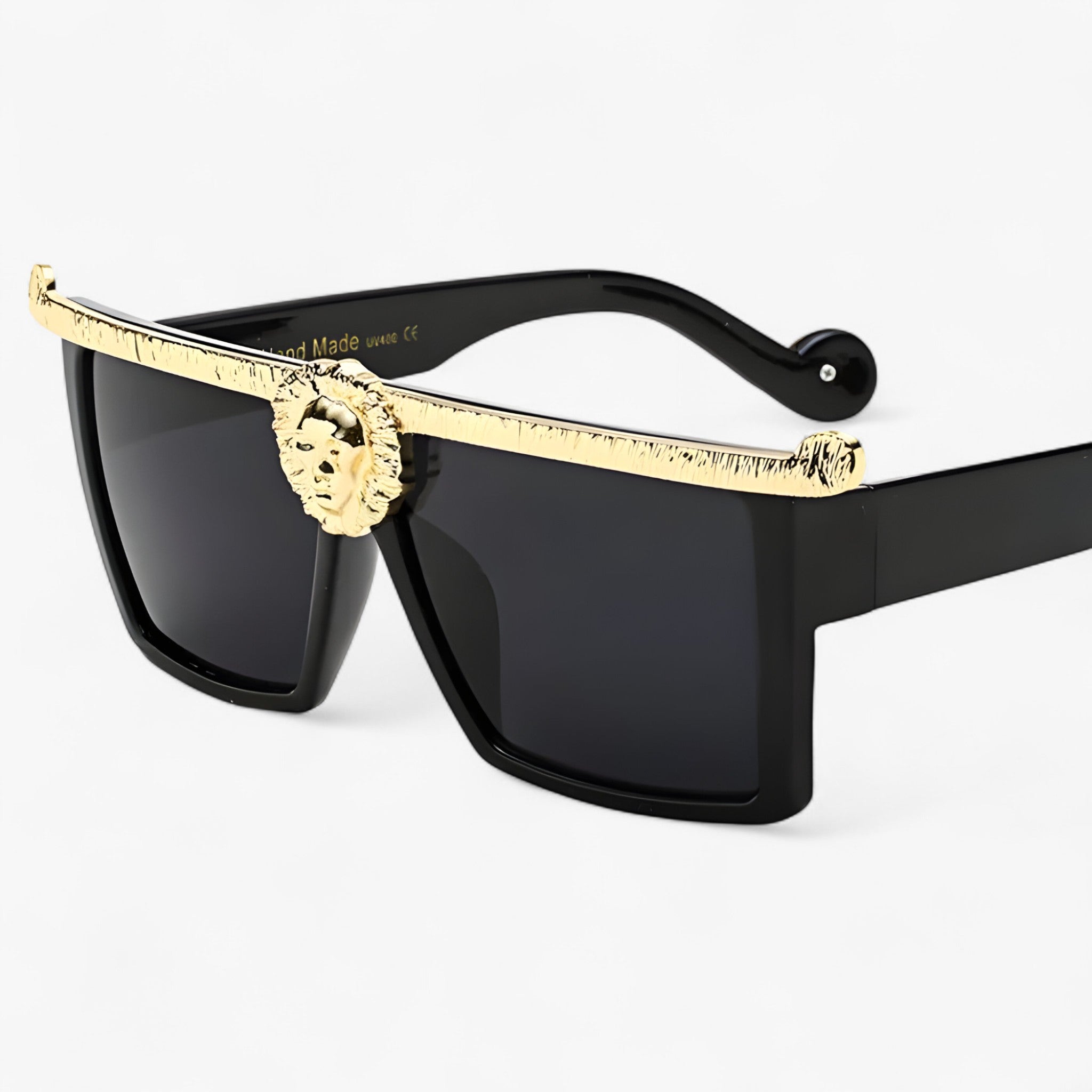 Leo | Occhiali da sole retrò quadrati in stile leone - Nero - Fashion Sunglasses men sunglasses polarized mens sunglasses Polarized man sunglasses Sunglasses sunglasses polarized men - Concept Palermo