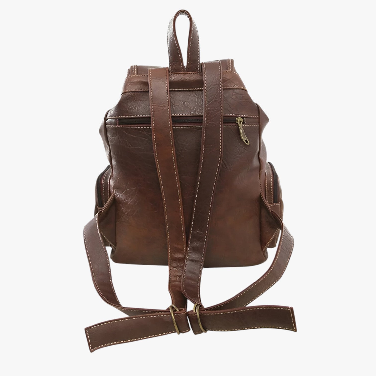 Brielle | Zaino scolastico vintage spazioso in pelle PU nera - - Backpacks Bags women bags Women's handbags - Concept Palermo