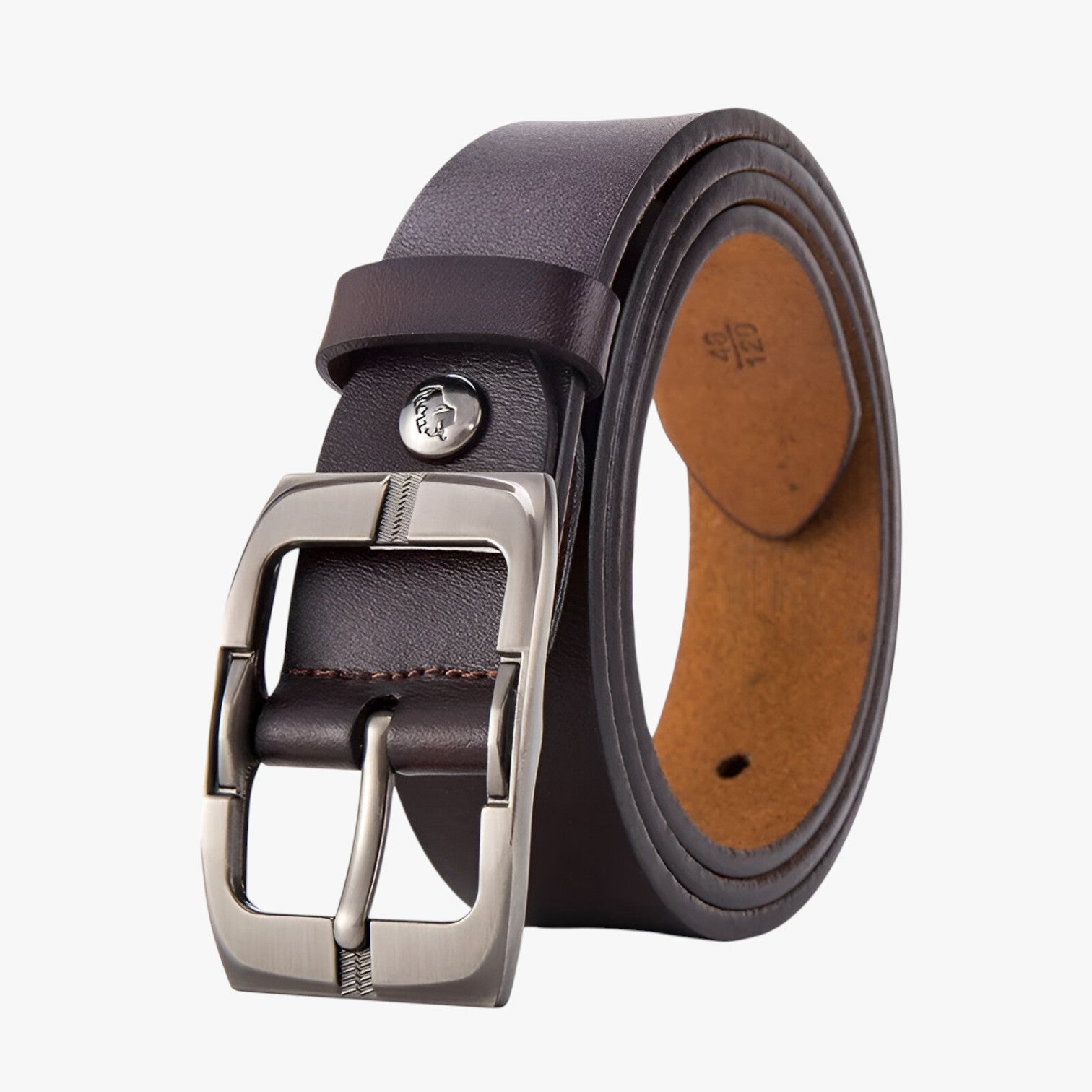 Bryson | Cintura in pelle pregiata con fibbia ad ardiglione - Caffè - Belts belts for men Mens belt - Concept Palermo