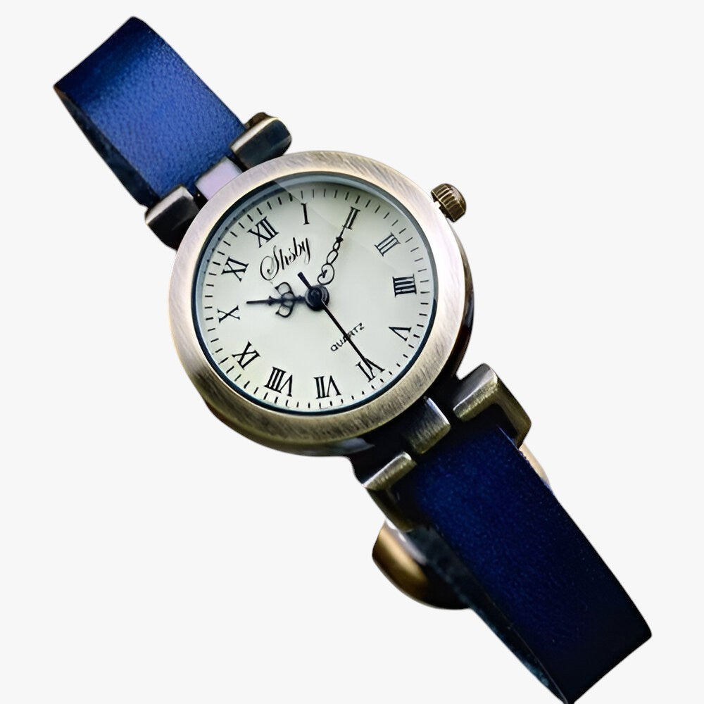 Kimber | Orologio Donna Shsby Eleganza Vintage in Pelle per Sera - blu - female watch watch watch for women watches - Concept Palermo