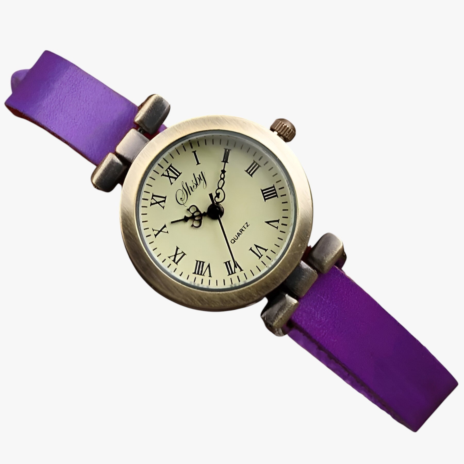 Kimber | Orologio Donna Shsby Eleganza Vintage in Pelle per Sera - viola - female watch watch watch for women watches - Concept Palermo