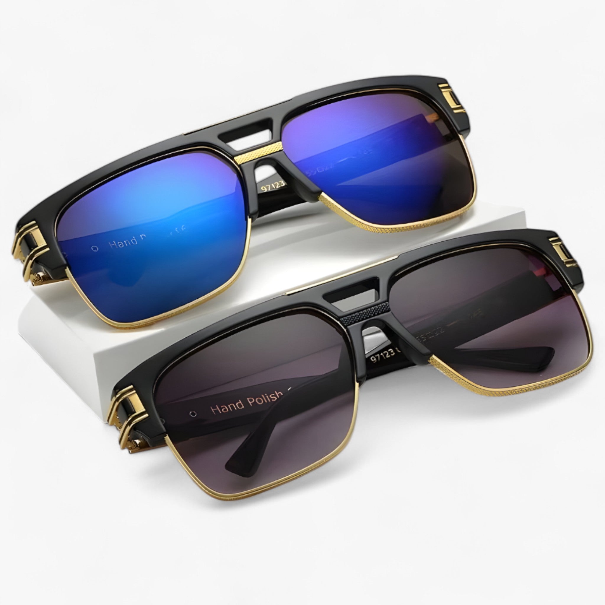 Emil | Occhiali da sole quadrati classici a specchio unisex - - Fashion Sunglasses men sunglasses polarized mens sunglasses Polarized man sunglasses Sunglasses sunglasses polarized men - Concept Palermo