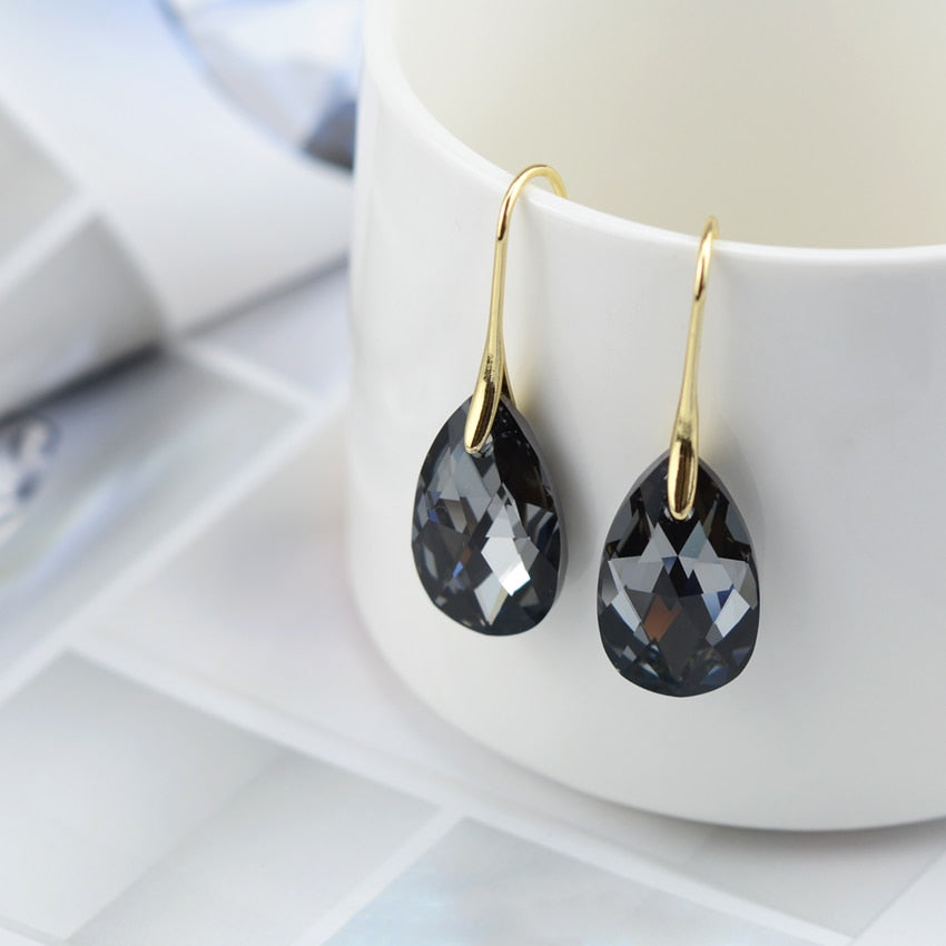 Orecchini a goccia in cristallo - Cristallo SINI Oro - Earrings for Women Girls Jewelry New Fashion Earrings - Concept Palermo