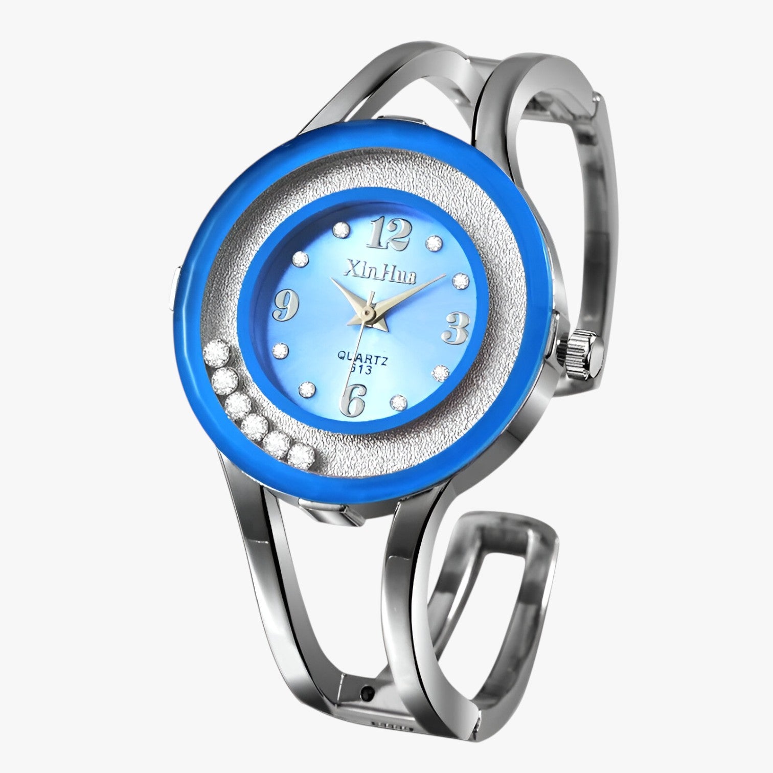 Amaia | Elegante orologio con bracciale in cristallo - BLU CIELO - female watch ladies watch watch watch for women watches - Concept Palermo