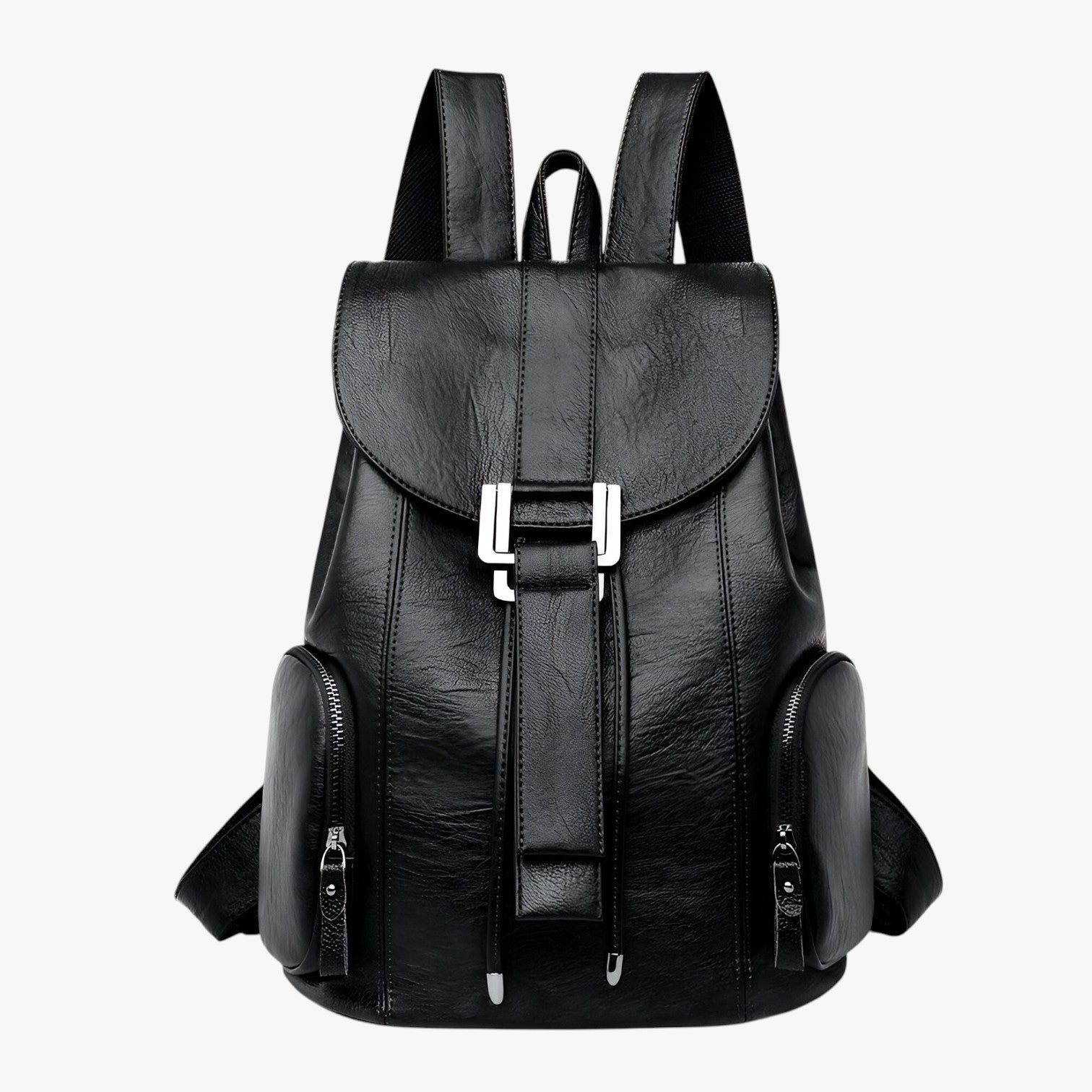 Charlie | Zaino in pelle alla moda con grande capacità - Nero - Backpacks Bags - Concept Palermo