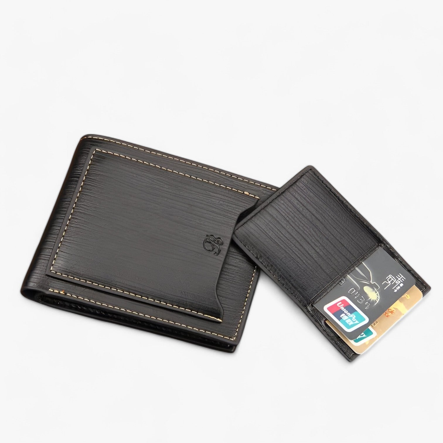 Lev | Portafoglio Vintage Compatto – Snello, Elegante, Sicuro - nero - mens accessory mens wallet wallet - Concept Palermo