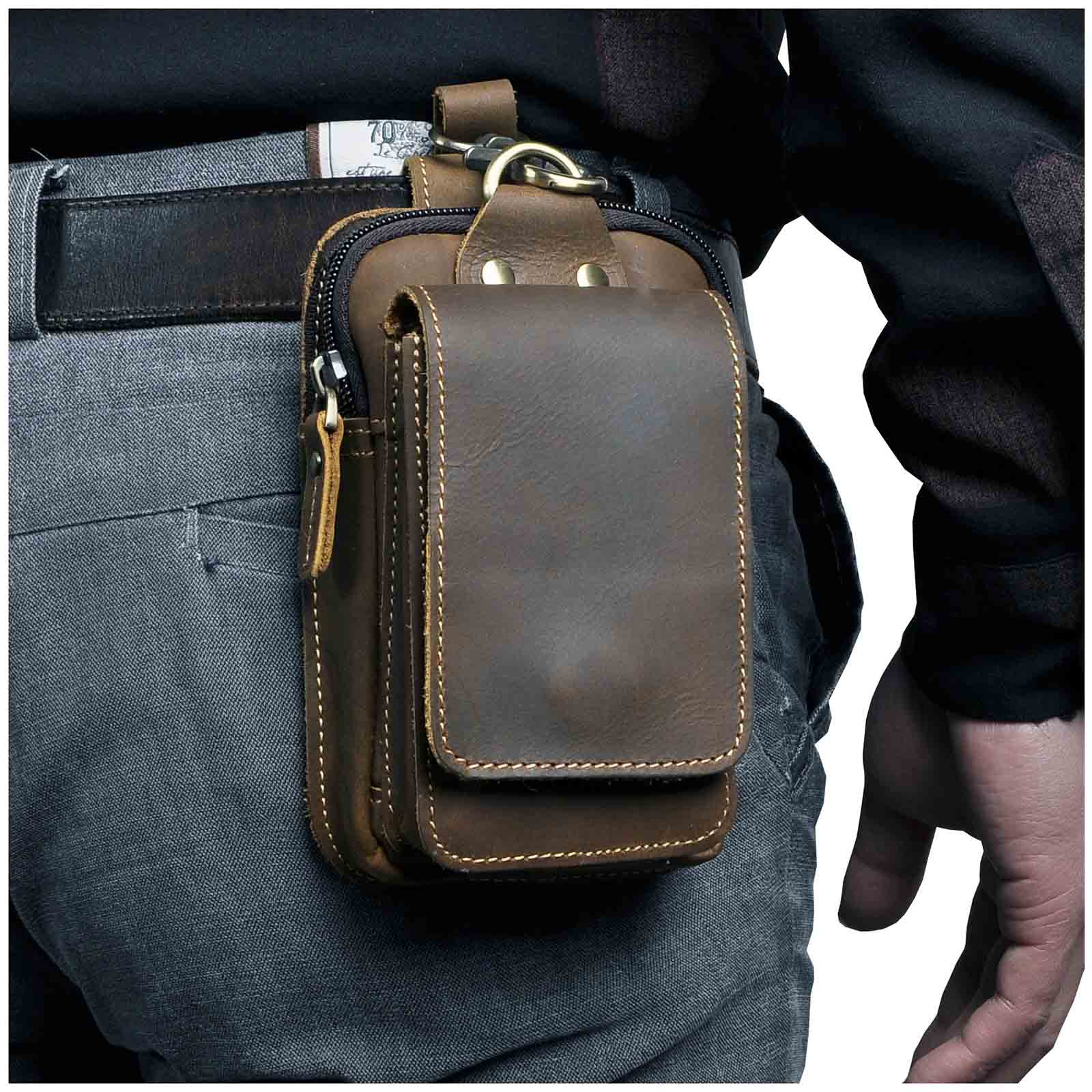 Borsa da uomo in vera pelle - Marrone scuro - Bags mens wallet - Concept Palermo