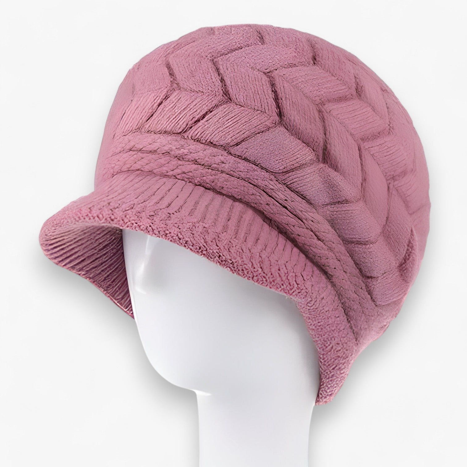 Lisette | Berretto Invernale Caldo In Peluche - Cappello Tricot In Finta Pelliccia - Viola 55cm-58cm - hats womens hat - Concept Palermo