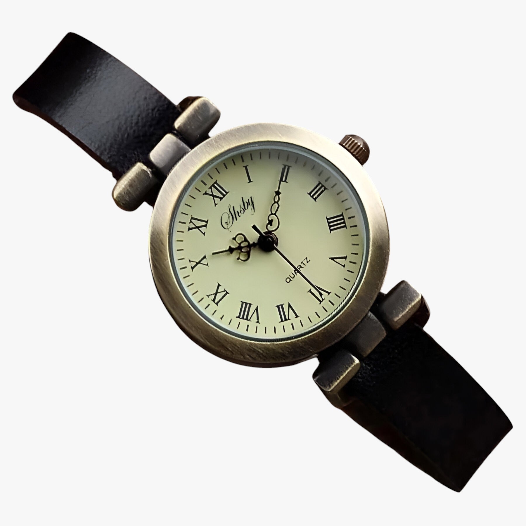 Kimber | Orologio Donna Shsby Eleganza Vintage in Pelle per Sera - nero - female watch watch watch for women watches - Concept Palermo