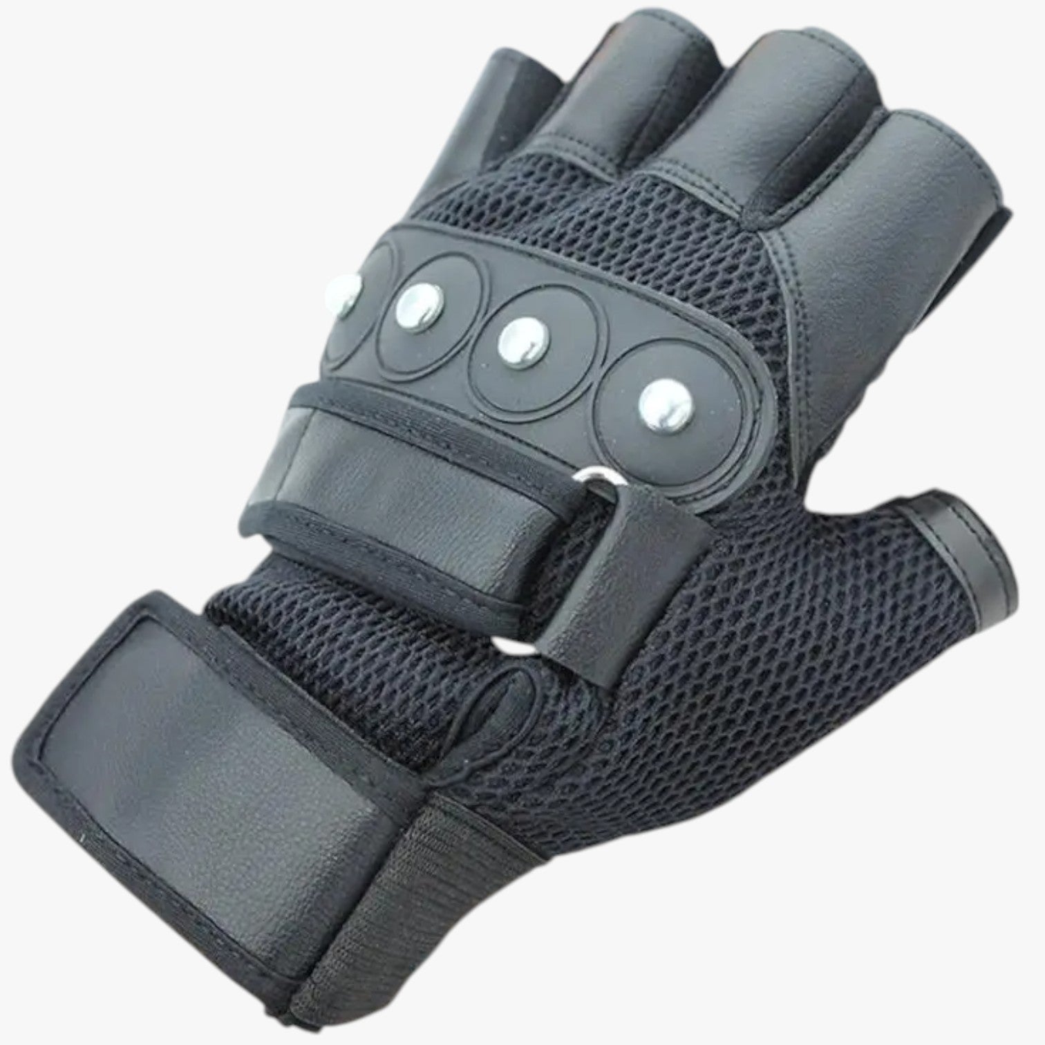 Rory | Guanti estivi da ciclismo con rivetti - Nero L - gloves gloves for men mens gloves - Concept Palermo