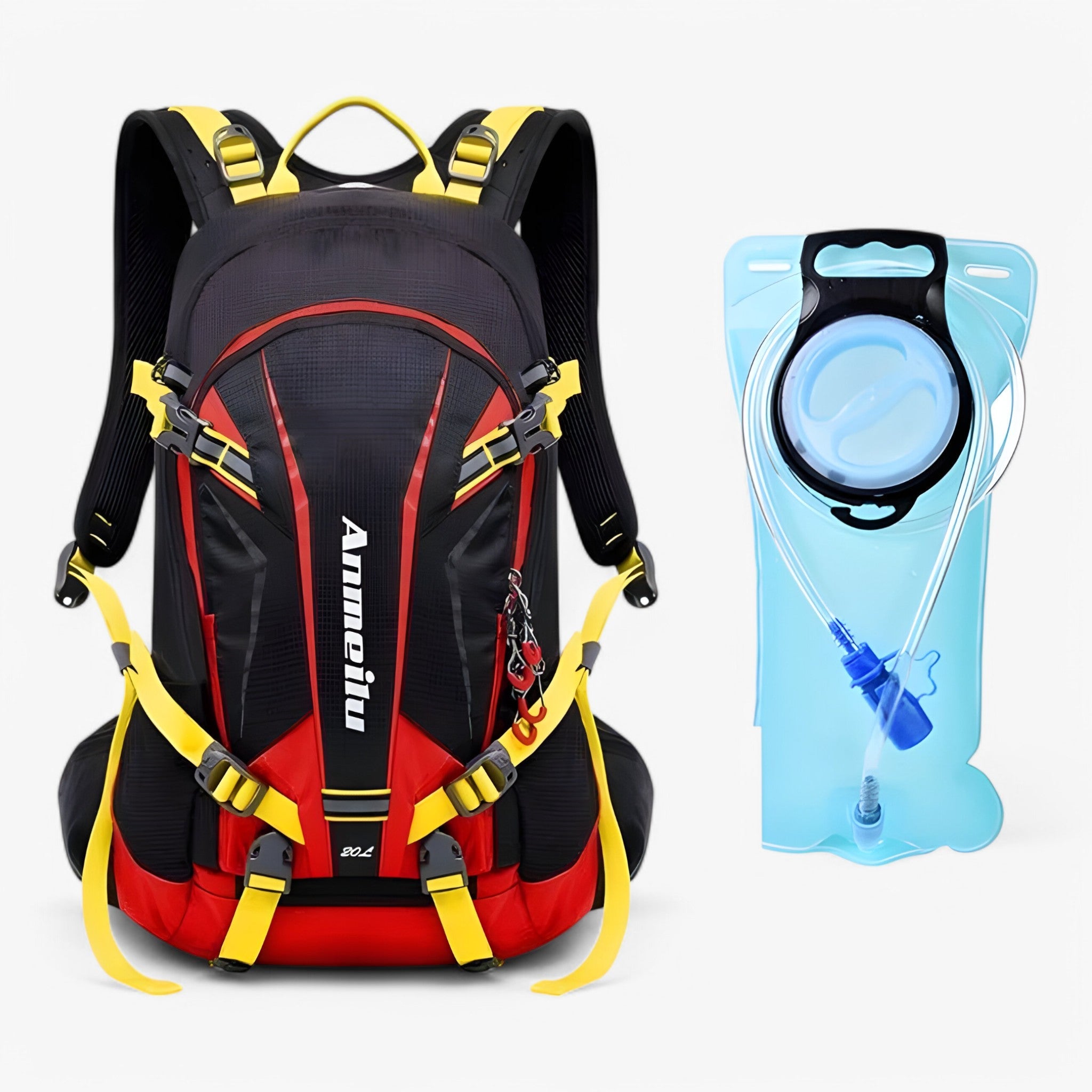 Hudson | Zaino da ciclismo 20L - rosso con borsa da 2L 20L - - Concept Palermo