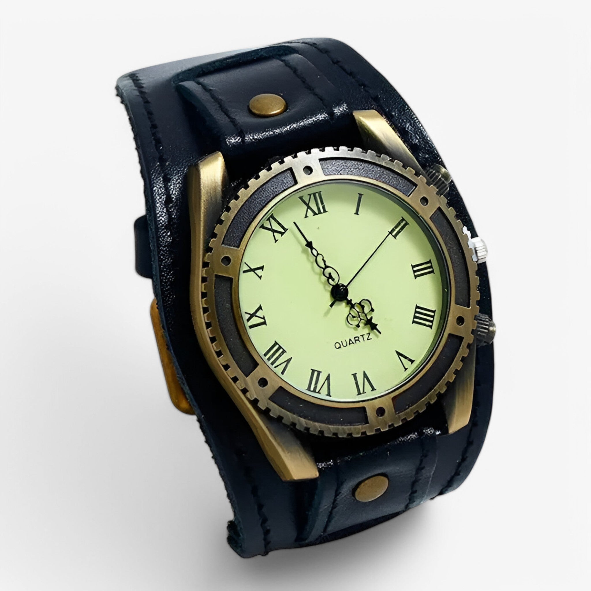 Marius | Orologio Vintage in Pelle con Numeri Romani - nero - - Concept Palermo