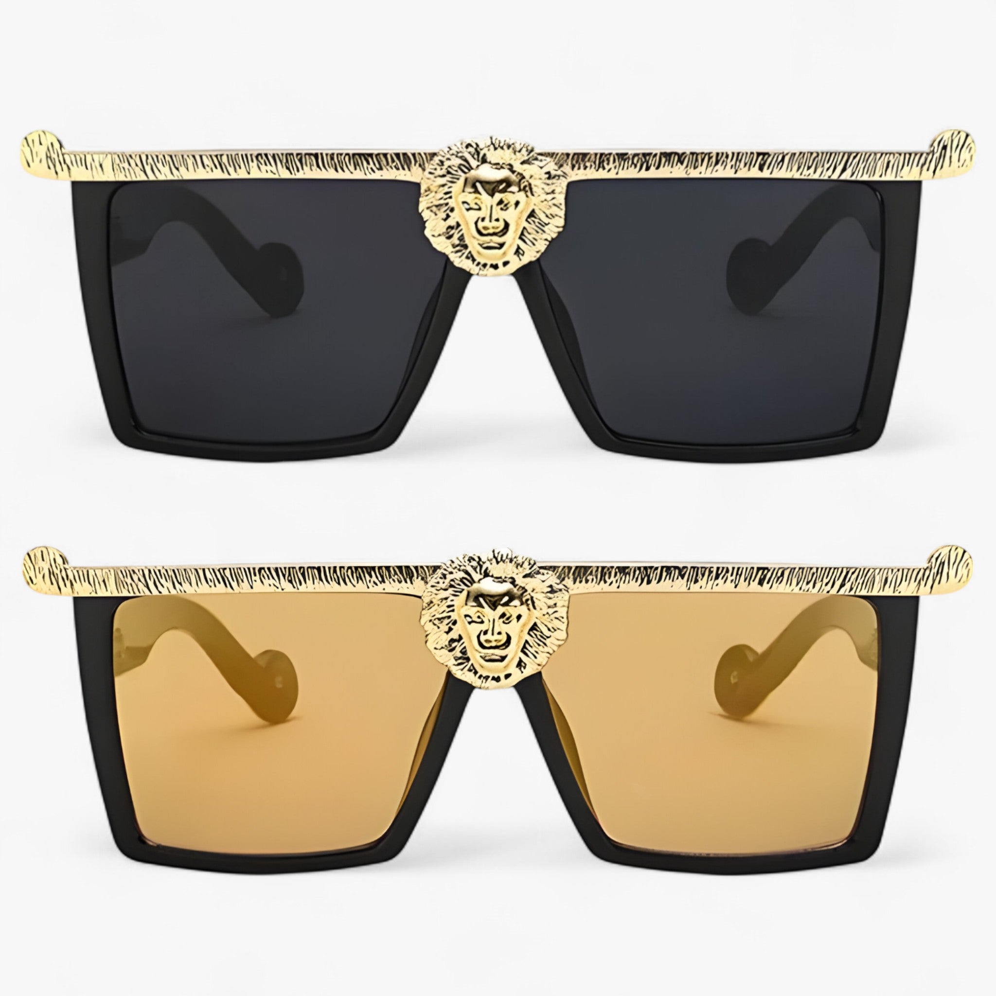 Leo | Occhiali da sole retrò quadrati in stile leone - - Fashion Sunglasses men sunglasses polarized mens sunglasses Polarized man sunglasses Sunglasses sunglasses polarized men - Concept Palermo