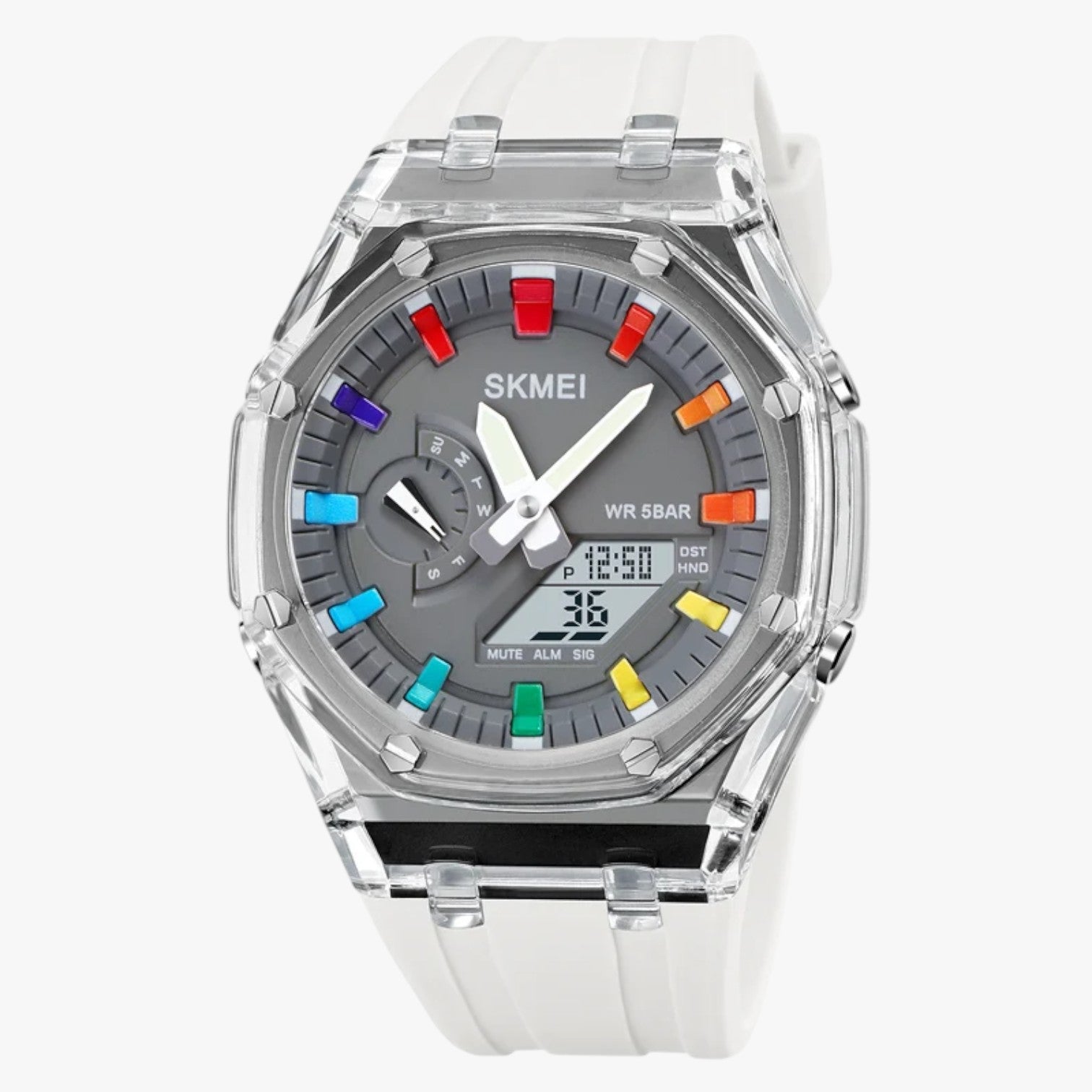 Fabian | Orologio digitale trasparente da 5 ATM con sveglia e funzioni intelligenti - - watch WATCHES FOR MEN Wristwatch - Concept Palermo