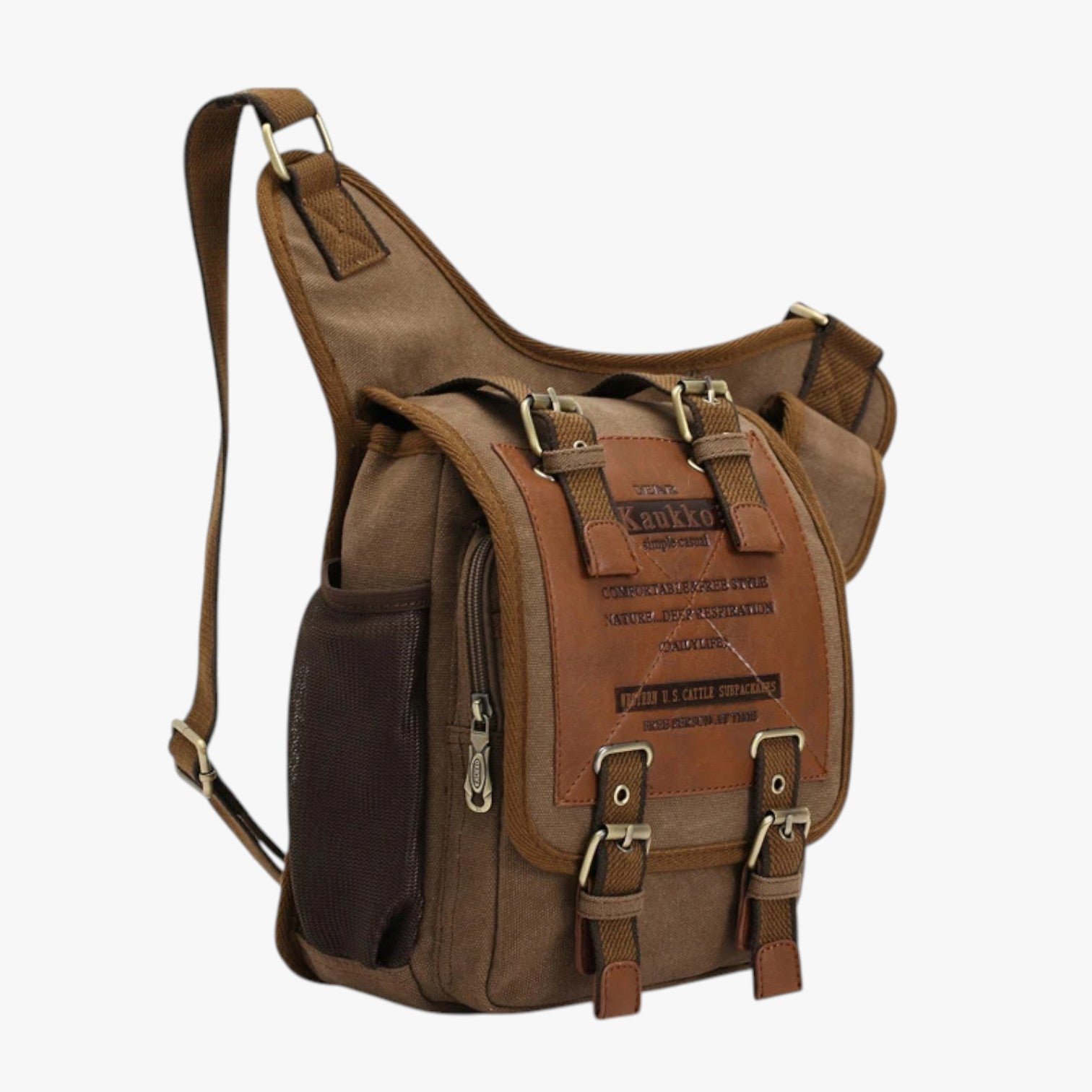 Adam | Borsa Messenger Uomo in Nylon Vintage Pratica, Leggera, Sempre con Te - - bag Bags bags for men Crossbody Bags mens bag Shoulder & Crossbody Bags - Concept Palermo