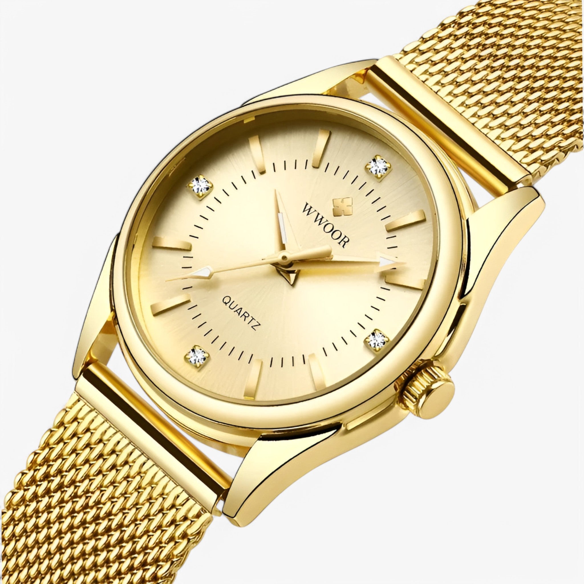 Mary | Orologio da donna di lusso in oro elegante con diamanti - oro - watch for women - Concept Palermo