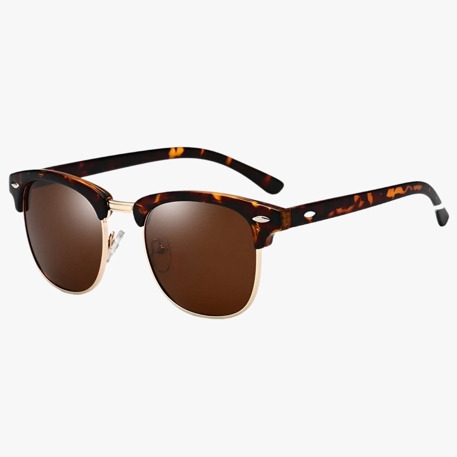 Brant | Occhiali da sole Half-Rand – Elegante protezione degli occhi UV400 - Marrone - mens sunglasses Sunglasses sunglasses polarized men - Concept Palermo
