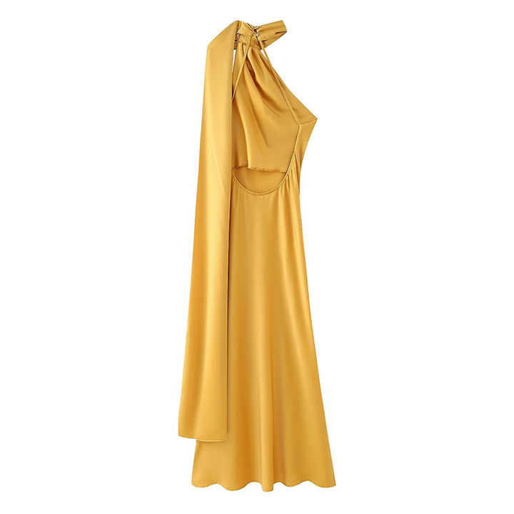 Lia – Abito da Sera Sofisticato con Schiena Scoperta e Strascico Fluido - - DRESS Dresses robes - Concept Palermo