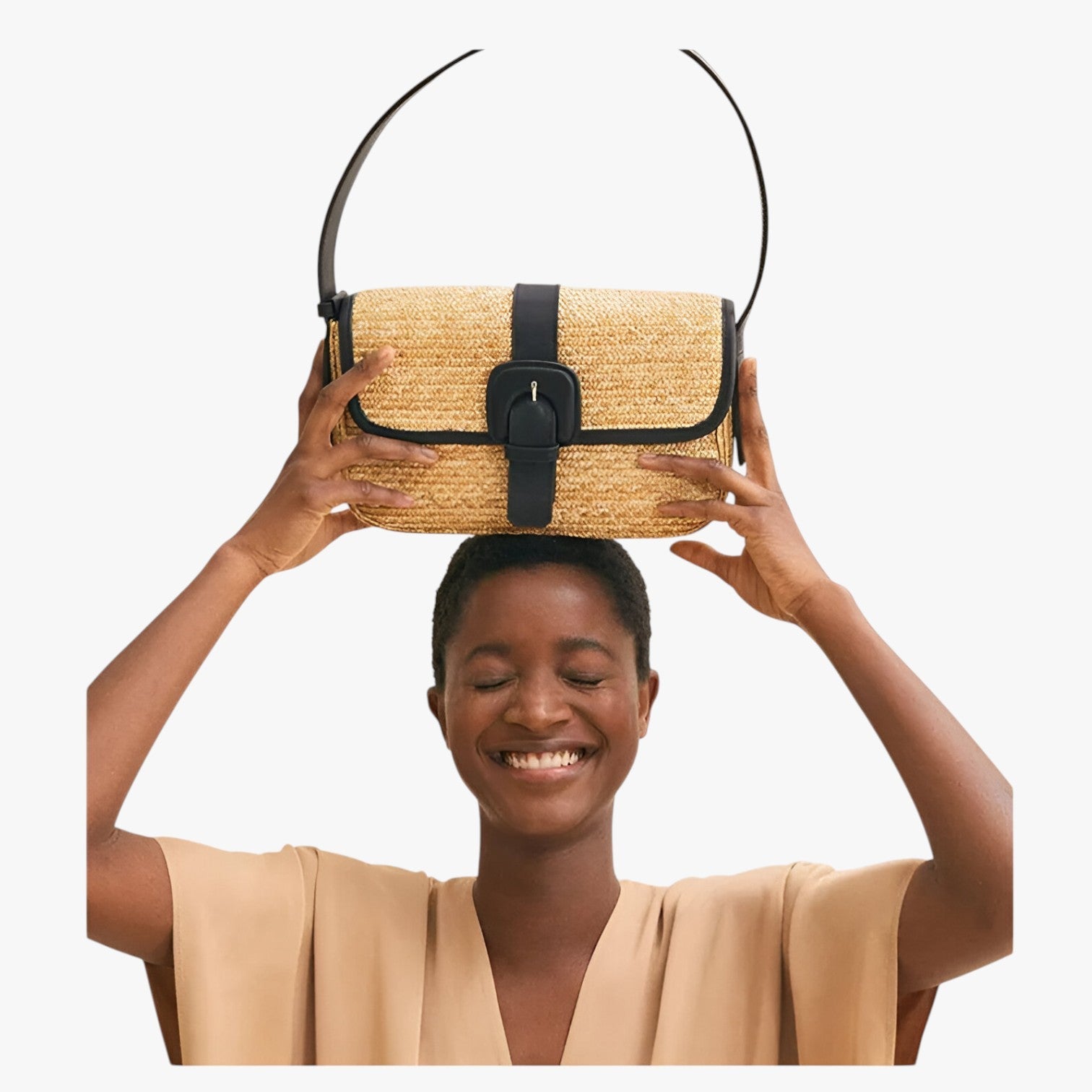 Amelie | Borsa da spiaggia in rattan fatta a mano di lusso - - handbags Women's handbags - Concept Palermo