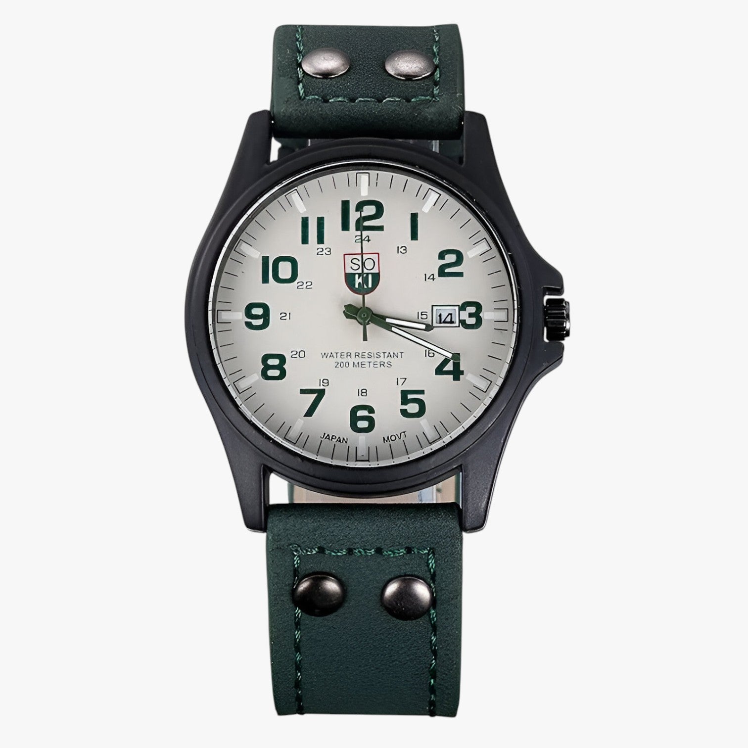 Claudio | Eleganza quotidiana – Orologio da uomo con data e stile sportivo - verde - watch watch for men watches WATCHES FOR MEN - Concept Palermo