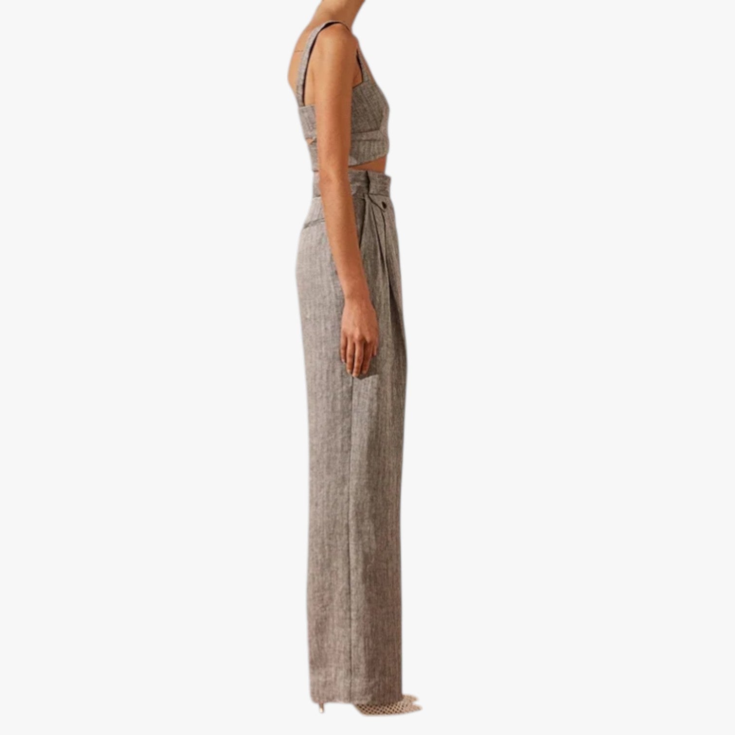Vivian | Pantaloni Donna Vita Alta in Lino-Cotone Eleganza Aria & Libertà Tutto il Giorno - - linen pants pants pants for women women pants - Concept Palermo