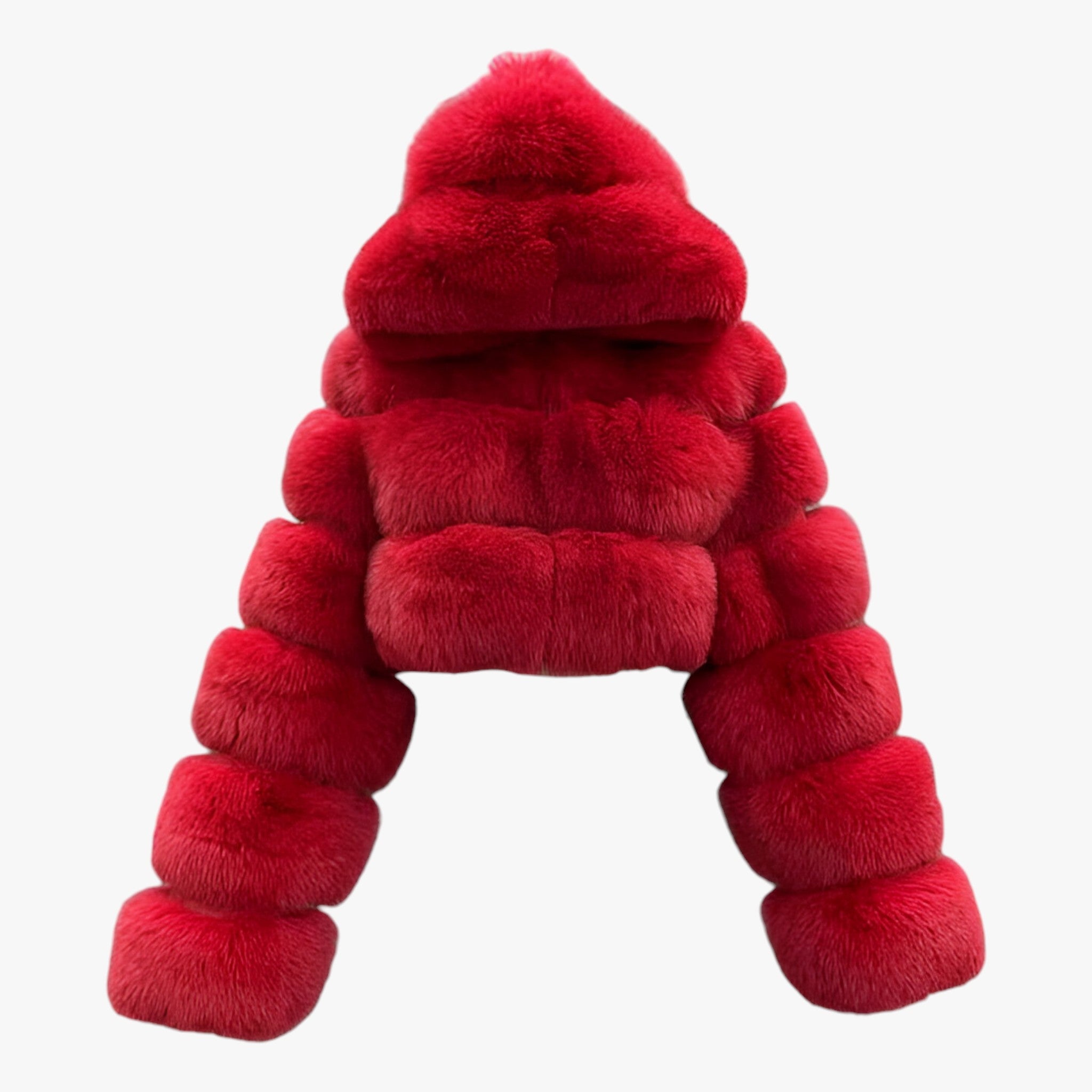 Adele | Giacca morbida in pelliccia sintetica - Calore e eleganza lussuosi - Rosso - faux fur jacket for her fur jacket Jackets & Coats snow jacket winter winter jacket - Concept Palermo