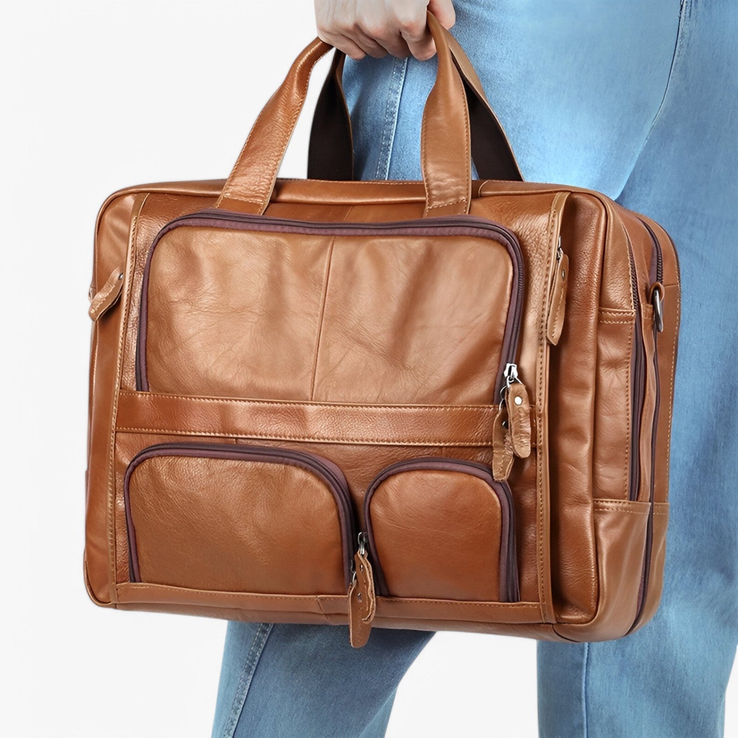 Murphy | Luxe e spaziosa - borsa per laptop in pelle per lavoro e viaggi - - Bags mens bag Shoulder Bags - Concept Palermo