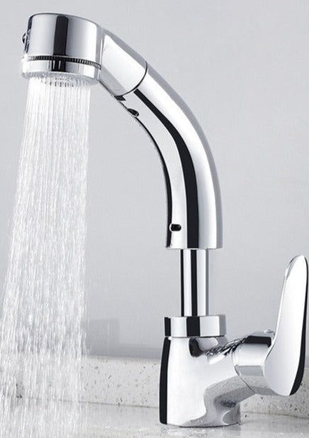 Sollevatore estraibile per bagno Rubinetto miscelatore in ottone - Cromo - crane - Concept Palermo