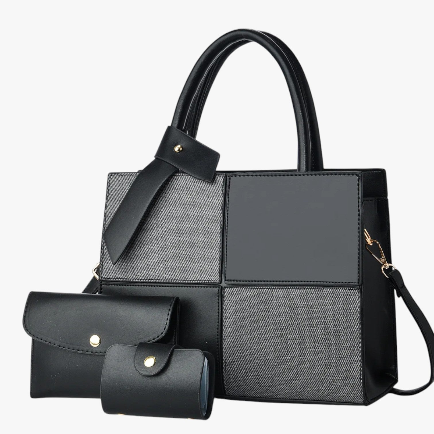 Alma | Borsa tote retrò spaziosa e impermeabile - Nero - Bags women bags Women's handbags - Concept Palermo