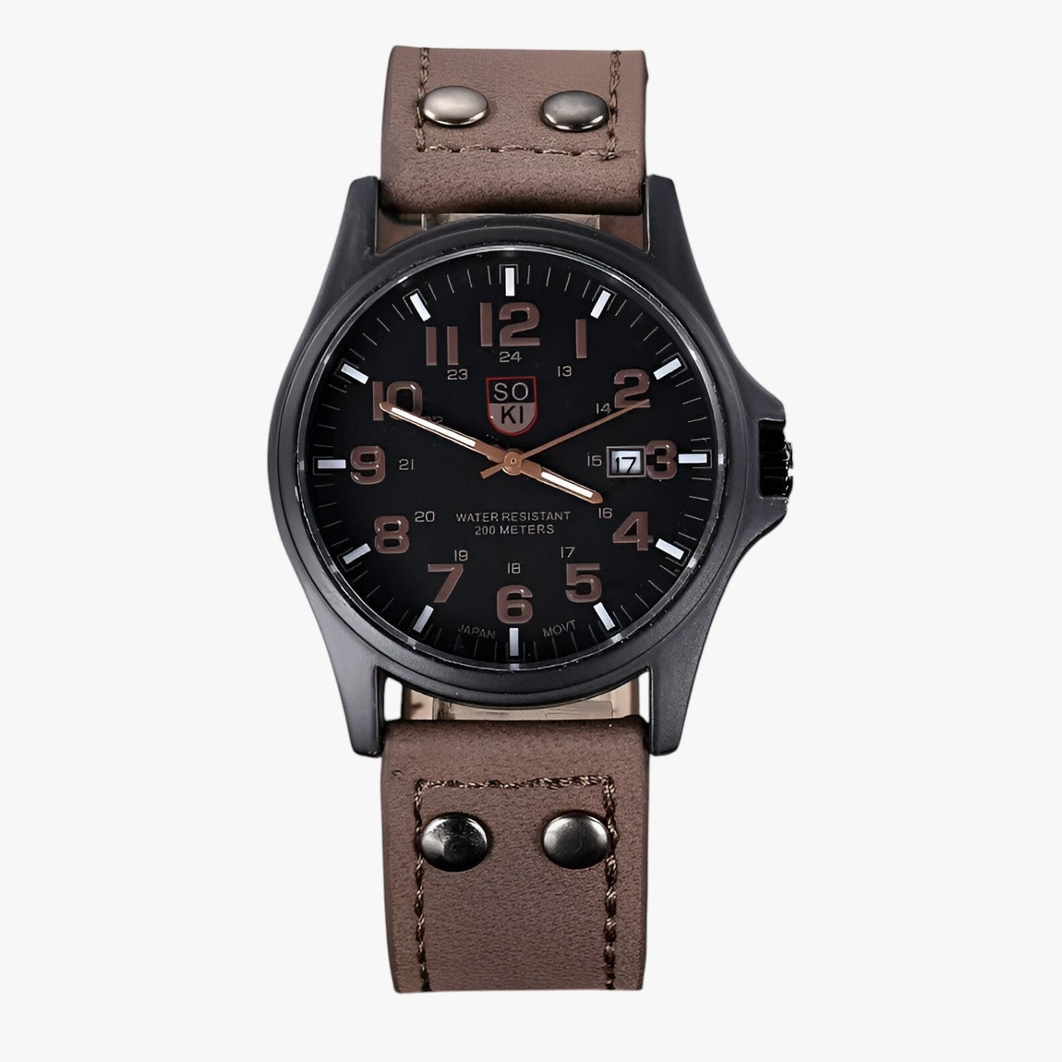 Claudio | Eleganza quotidiana – Orologio da uomo con data e stile sportivo - marrone - watch watch for men watches WATCHES FOR MEN - Concept Palermo