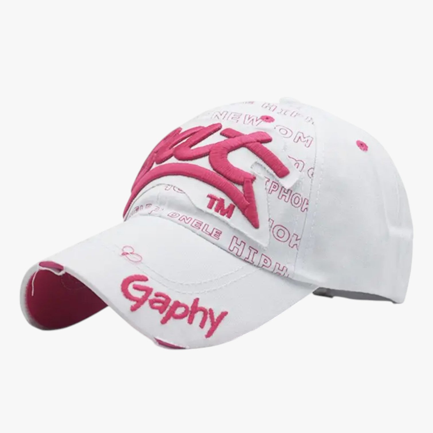 Harlan | Berretto snapback in cotone per uomo - Stile cool con ricamo di squali - Wit Roze XXL >8J - Baseball caps caps mens accessory - Concept Palermo