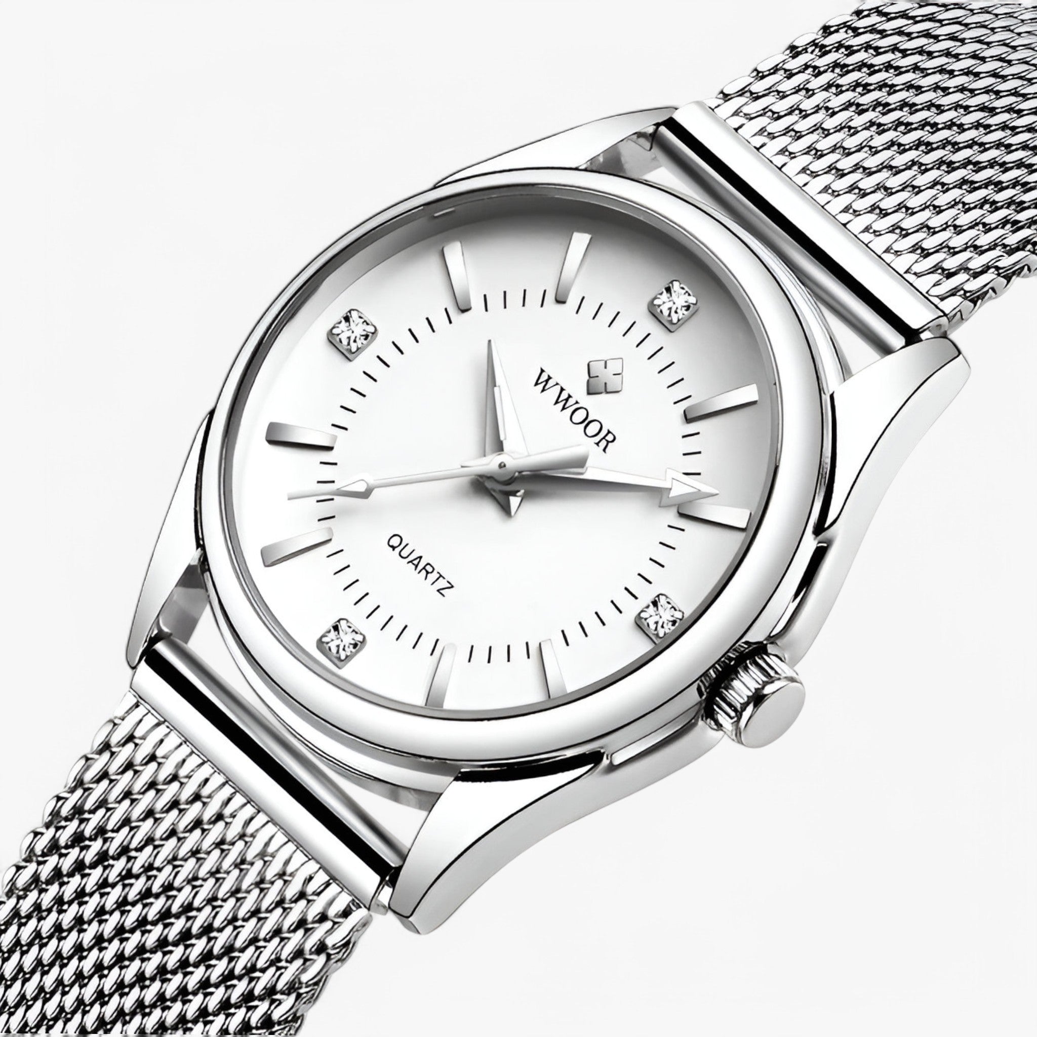 Maria | Lussuoso ed elegante anello da donna in oro con diamanti - bianco - watch for women - Concept Palermo