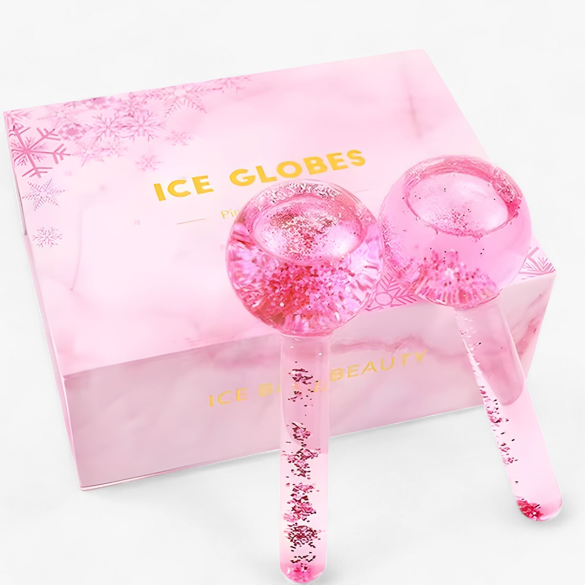 BeautyCool | Palline Cristalline Rinfrescanti - Massaggio Energetico per Viso e Occhi, 2 pezzi/confezione - SET ROSA - BEAUTY face massage massage - Concept Palermo