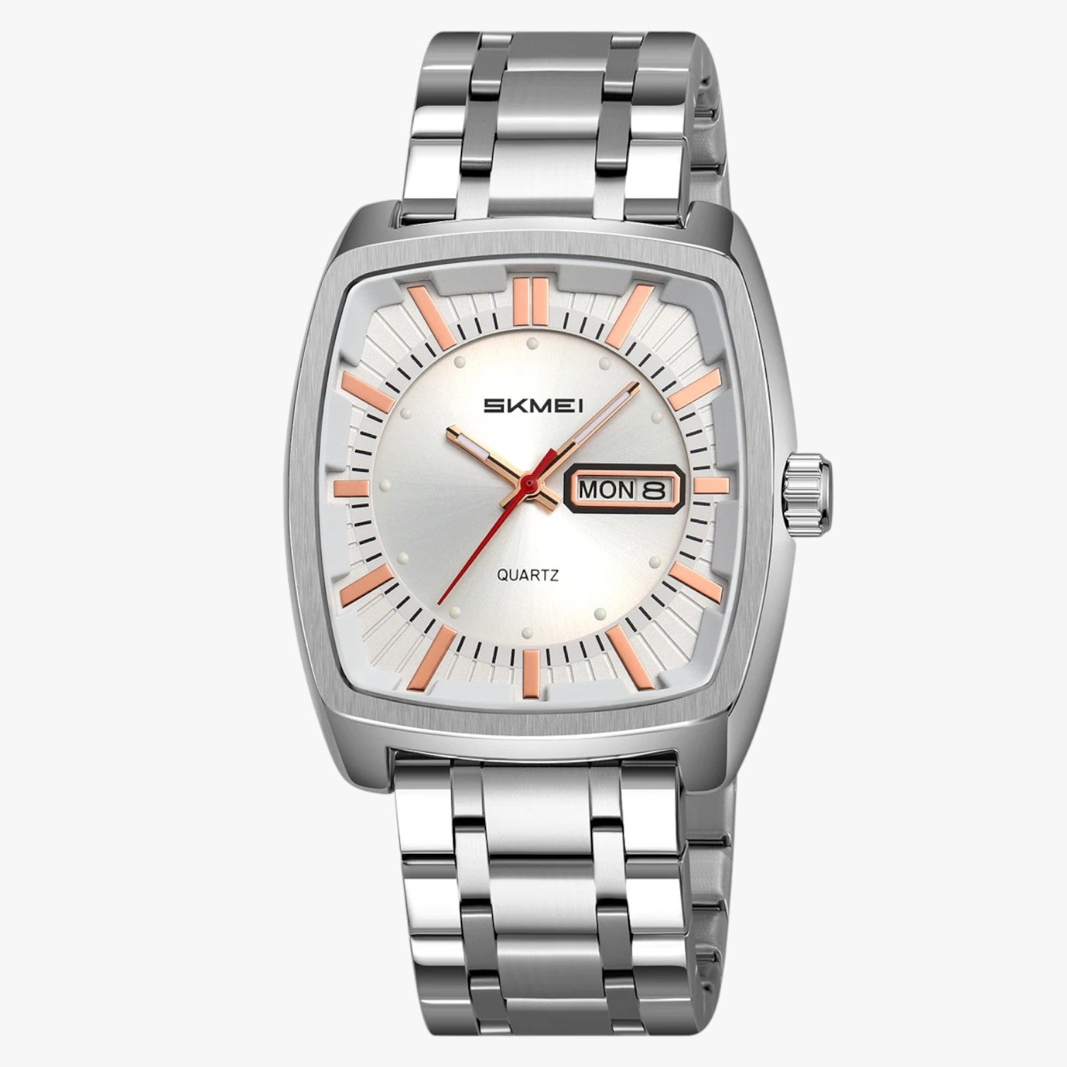Alfred | Orologio da uomo impermeabile con data e quadrante luminoso - orologio al quarzo Argento - watch watch for men WATCHES FOR MEN wistwatches - Concept Palermo