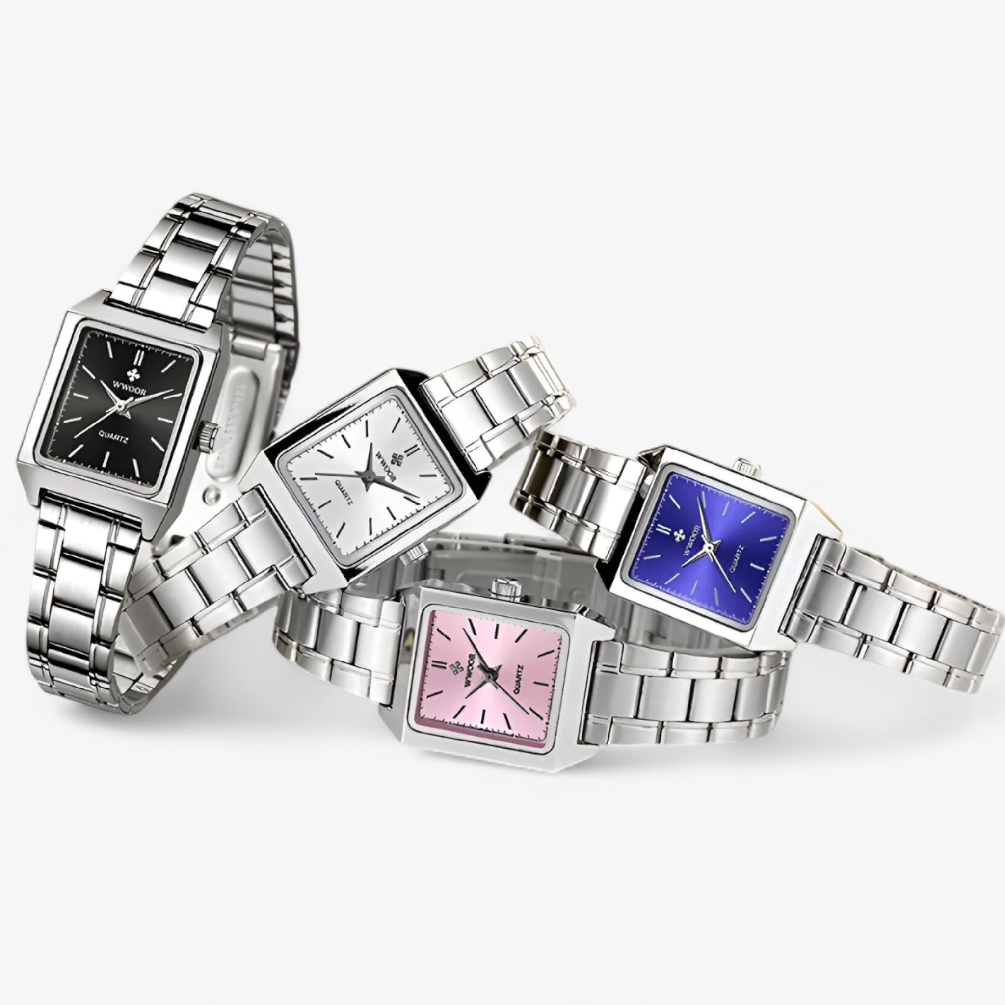 Isabelle | Orologio rettangolare di lusso con diamanti - - watch for women - Concept Palermo
