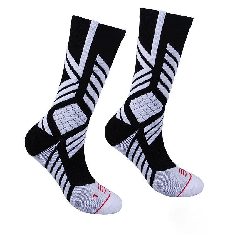 Terrence | Calzini da basket antiscivolo: stabilità e comfort - Una taglia per tutti Bianco e nero - Hiking Socks socks - Concept Palermo