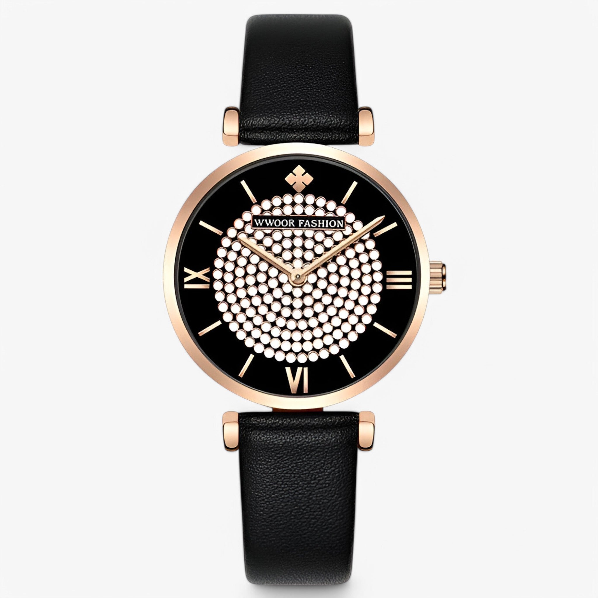 Valeria | Orologio elegante in pelle rossa - nera - watch for women - Concept Palermo