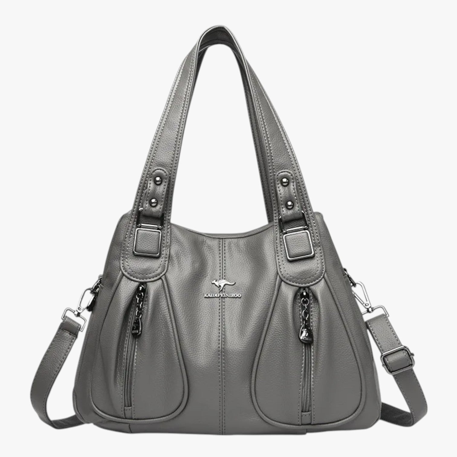 Viviana | Eleganza quotidiana - La borsa a tracolla in pelle che valorizza ogni look - Grigio - bag women bags Women's handbags - Concept Palermo