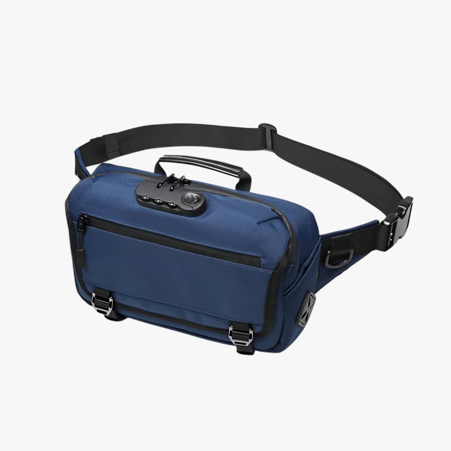 Dominick | Marsupio antifurto impermeabile con ricarica USB - Blu - Bags Crossbody Bags Shoulder & Crossbody Bags - Concept Palermo