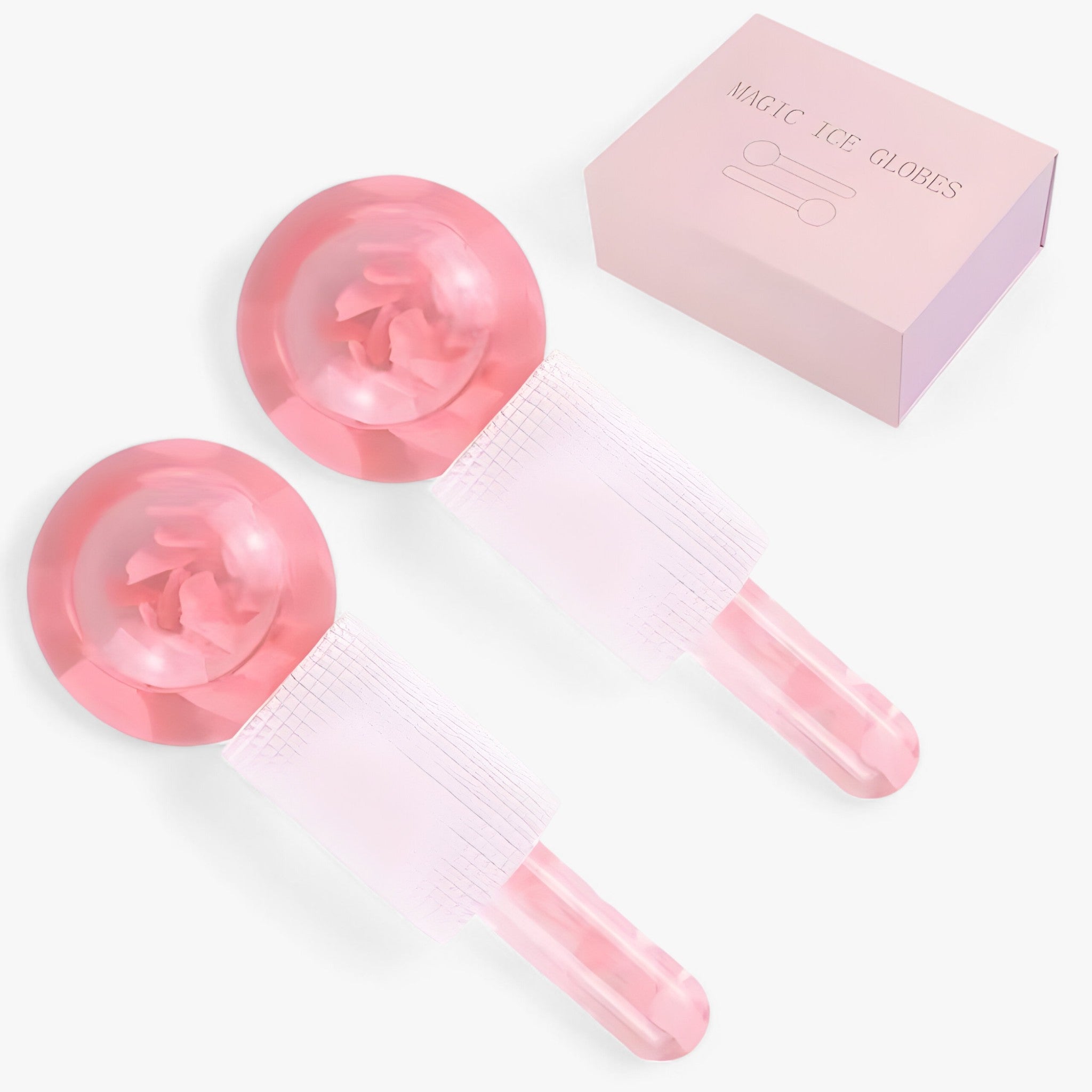 BeautyCool | Palline Cristalline Rinfrescanti - Massaggio Energetico per Viso e Occhi, 2 pezzi/confezione - PETALO DI ROSA - BEAUTY face massage massage - Concept Palermo