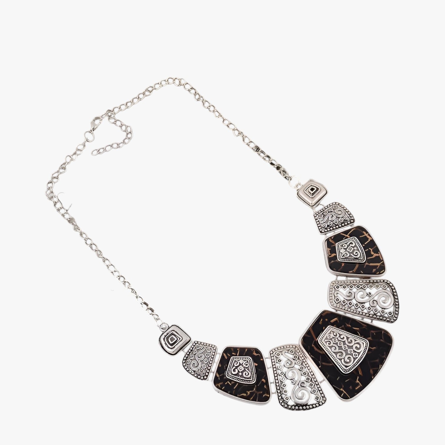 Sherry | Collana choker dorata – stile audace, fascino senza tempo - Argento nero - elegant womens necklaces Fashion Necklaces Necklace Necklaces for Women - Concept Palermo