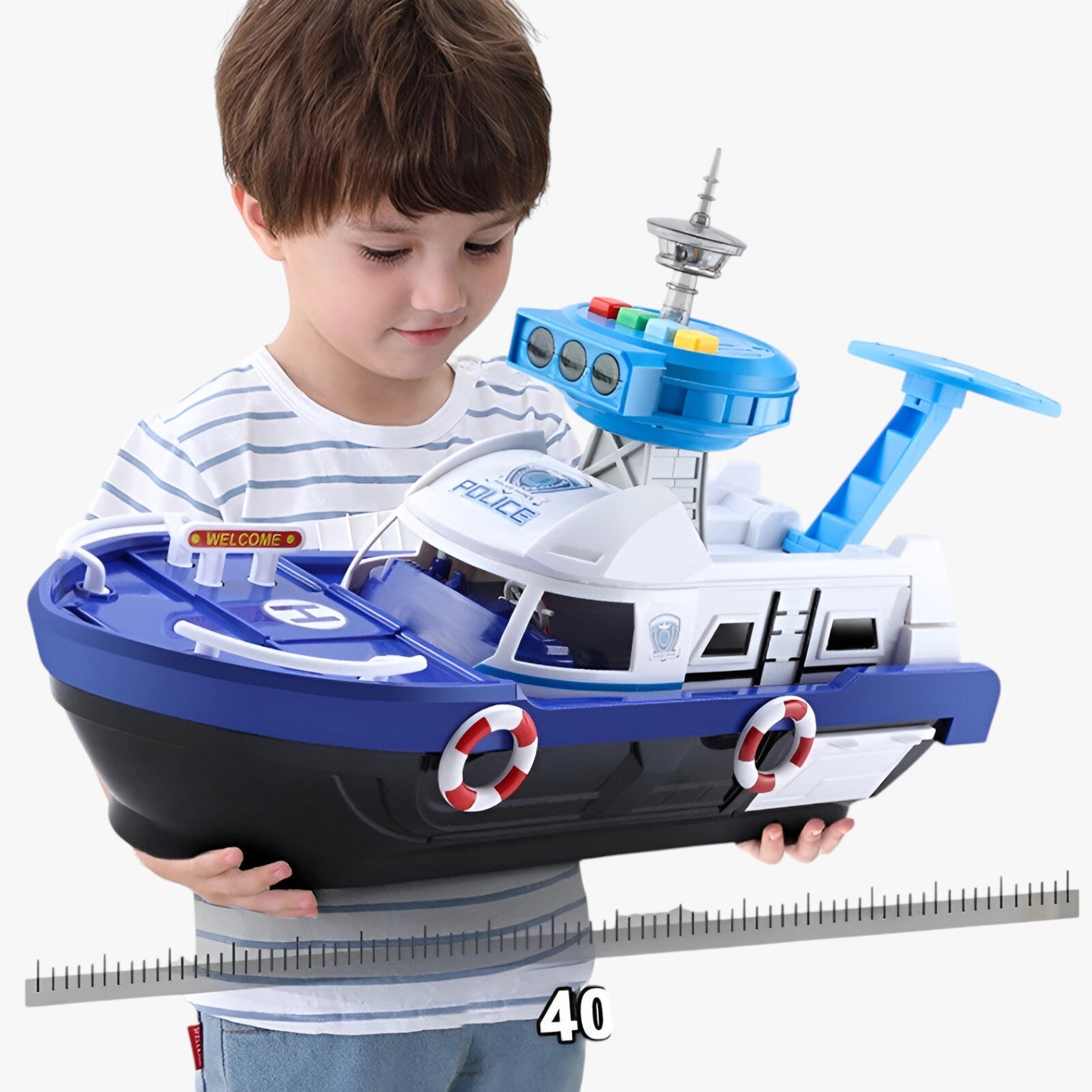 Drew | Nave giocattolo musicale luminosa con propulsione a inerzia - - kids toys toys toys & gifts TOYS AND GAMES toys for kids - Concept Palermo